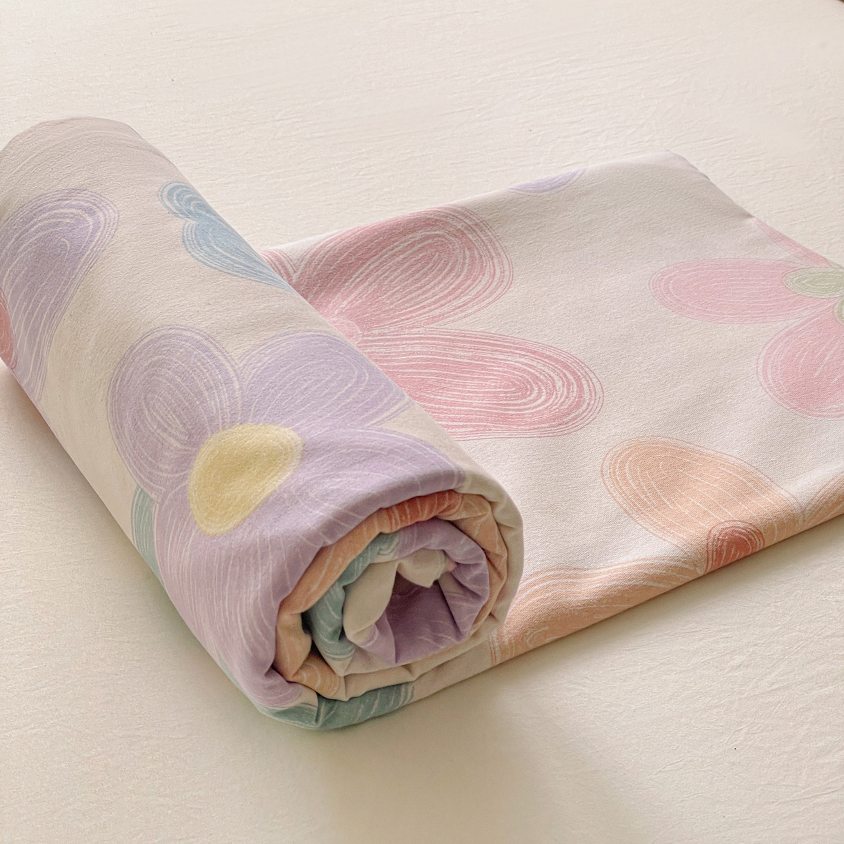 91家纺网 家纺一手货源 找家纺 纽缦家纺 2025新款全棉纯棉磨毛印花单床笠 床笠单件 洛城时光