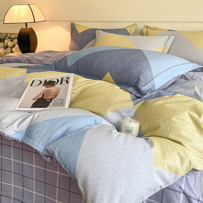 91家纺网 家纺一手货源 找家纺 格里芬家纺 2025全棉加厚磨毛数码印花四件套格调