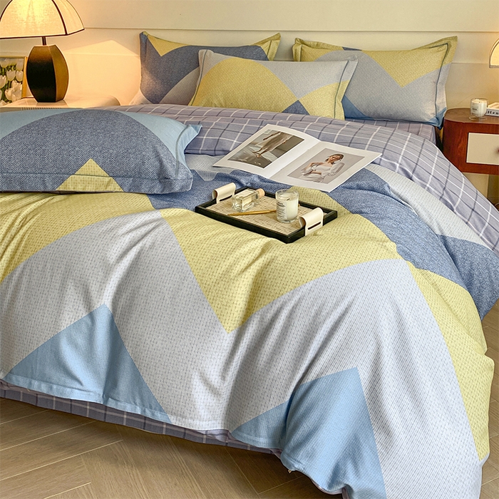 91家纺网 家纺一手货源 找家纺 格里芬家纺 2025全棉加厚磨毛数码印花四件套格调