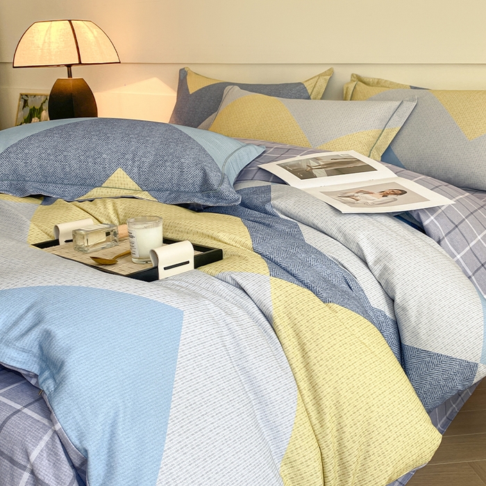 91家纺网 家纺一手货源 找家纺 格里芬家纺 2025全棉加厚磨毛数码印花四件套格调