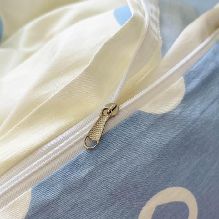 91家纺网 家纺一手货源 找家纺 金爱家2025新款三丽鸥正版授权卡通数码印花混搭纯棉印花系列四件套 棉三丽鸥-波点玉桂狗