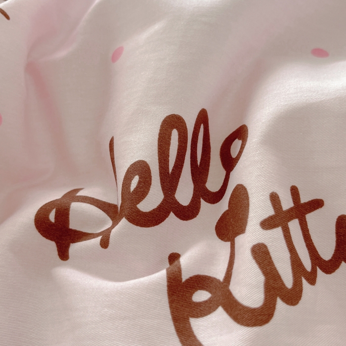 91家纺网 家纺一手货源 找家纺 金爱家2025新款三丽鸥正版授权卡通数码印花混搭纯棉印花系列四件套 棉三丽鸥-蝴蝶结kitty