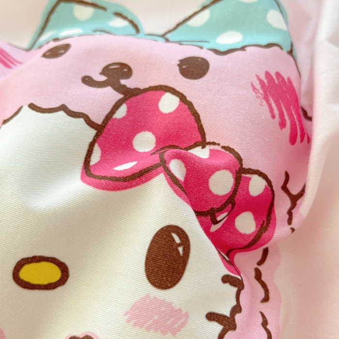 91家纺网 家纺一手货源 找家纺 金爱家2025新款三丽鸥正版授权卡通数码印花混搭纯棉印花系列四件套 棉三丽鸥-混搭baby kt