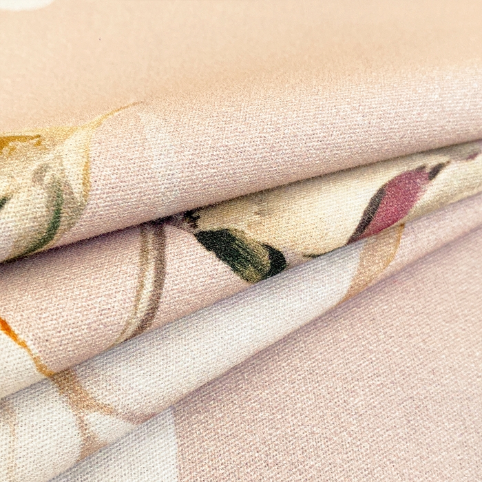 91家纺网 家纺一手货源 找家纺 格里芬家纺 2025全棉加厚磨毛数码印花四件套花晨月夕-粉