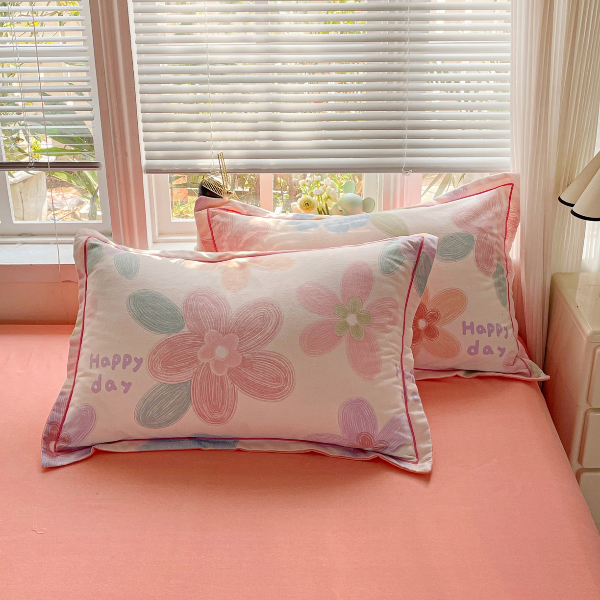 91家纺网 家纺一手货源 找家纺 纽缦家纺 2025新款全棉纯棉磨毛印花四件套 洛城时光