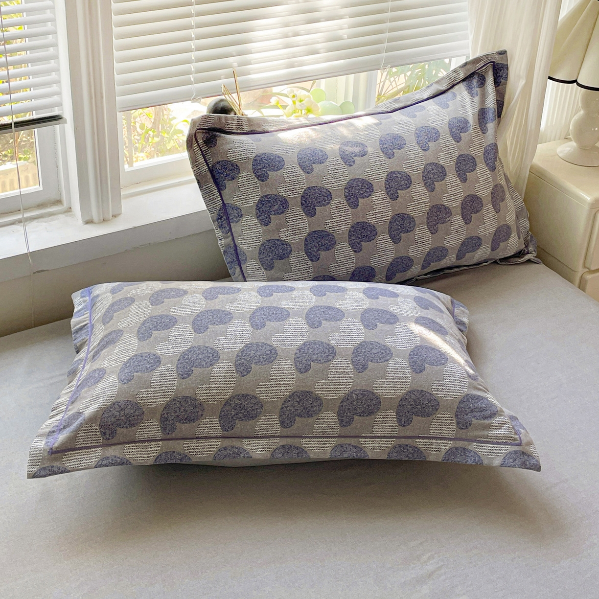 91家纺网 家纺一手货源 找家纺 纽缦家纺 2025新款全棉纯棉磨毛印花四件套 心愿