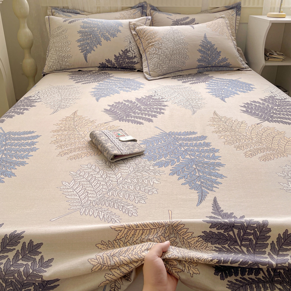 91家纺网 家纺一手货源 找家纺 （总）纽缦家纺 2025新款全棉纯棉磨毛印花单床单 床单单件