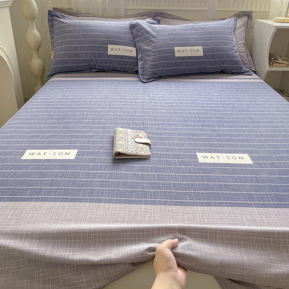 91家纺网 家纺一手货源 找家纺 （总）纽缦家纺 2025新款全棉纯棉磨毛印花单床单 床单单件