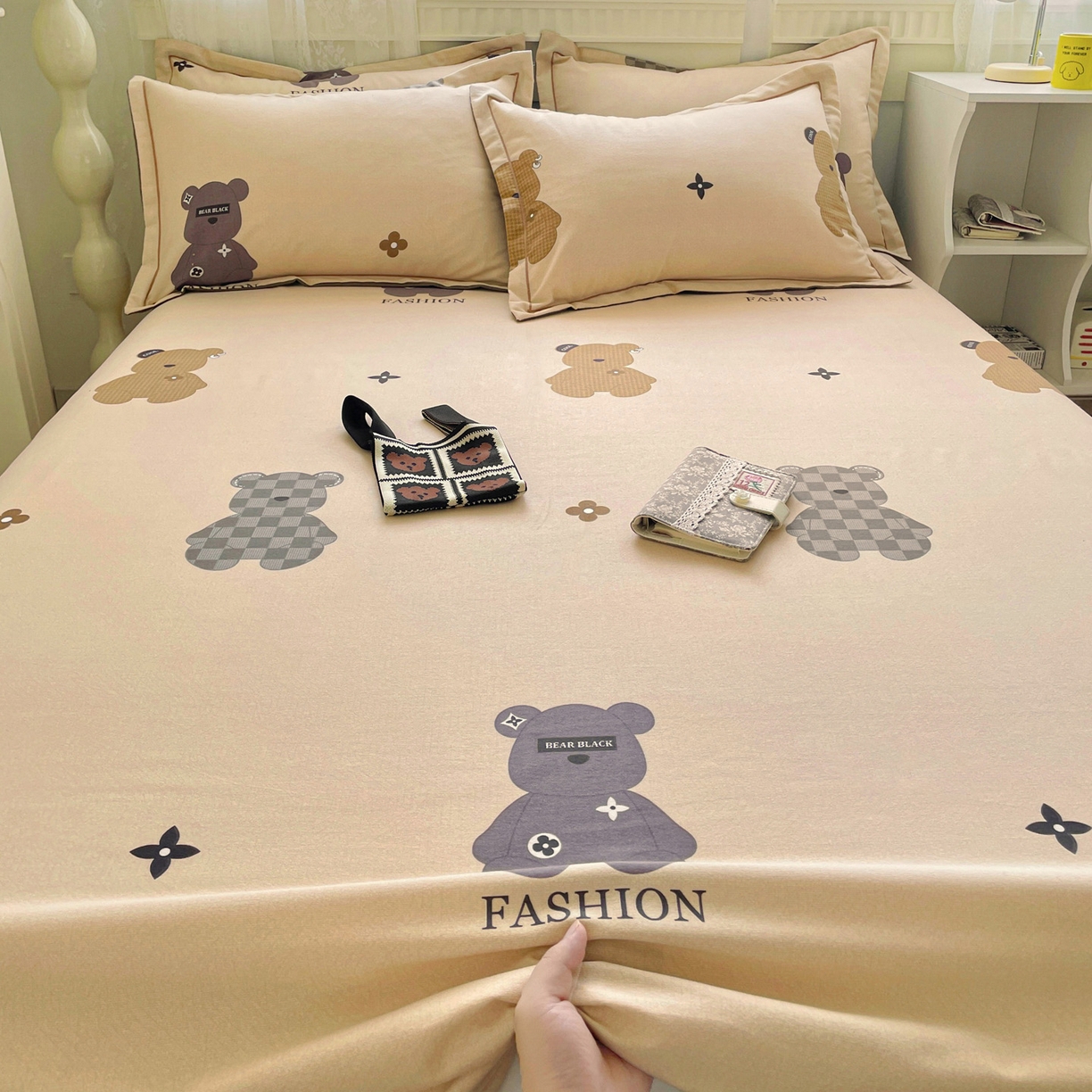 91家纺网 家纺一手货源 找家纺 （总）纽缦家纺 2025新款全棉纯棉磨毛印花单床单 床单单件