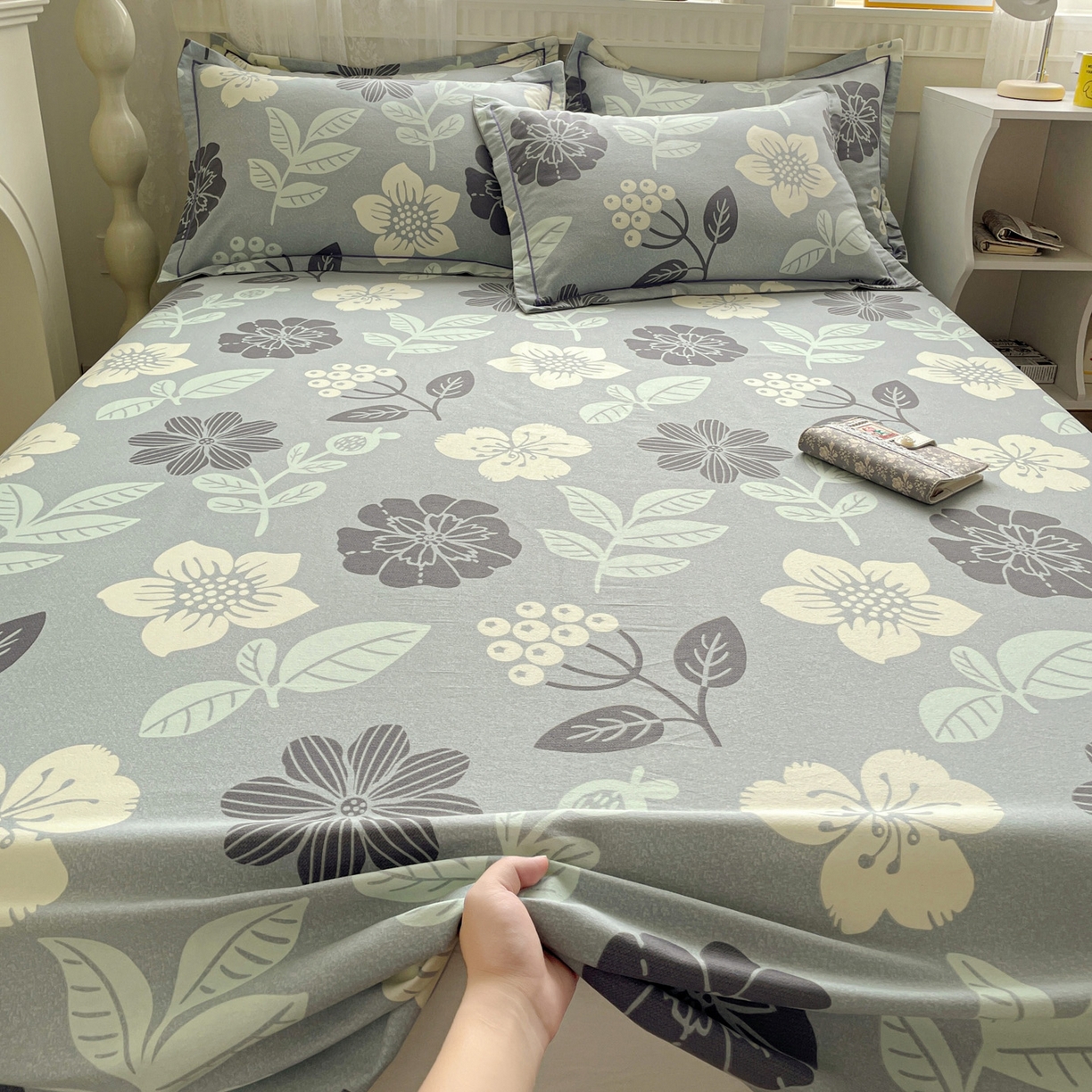 91家纺网 家纺一手货源 找家纺 （总）纽缦家纺 2025新款全棉纯棉磨毛印花单床单 床单单件