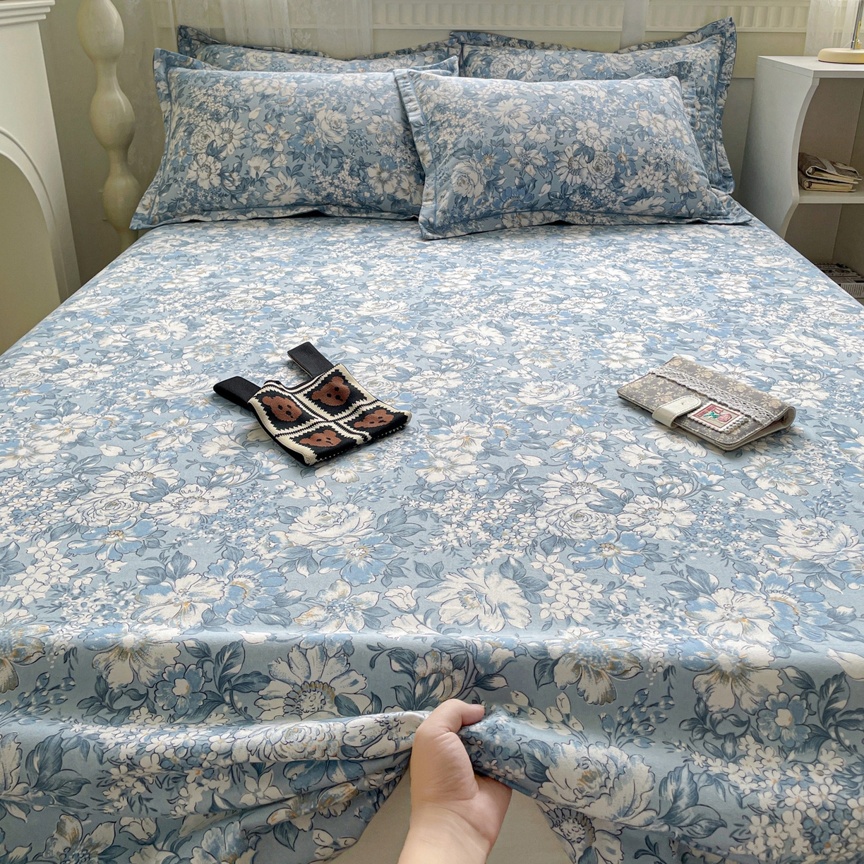 91家纺网 家纺一手货源 找家纺 （总）纽缦家纺 2025新款全棉纯棉磨毛印花单床单 床单单件