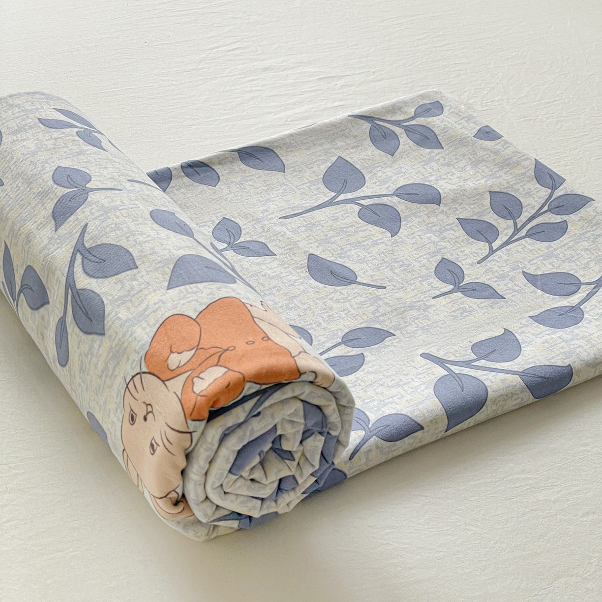 91家纺网 家纺一手货源 找家纺 纽缦家纺 2025新款全棉纯棉磨毛印花单床单 床单单件 童画小兔