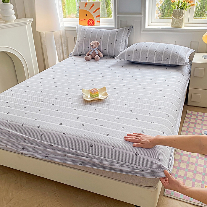 91家纺网 家纺一手货源 找家纺 （总）禧安居 2025新款高支高密活性印染全棉床笠印花床笠单床笠（支持定制尺寸）