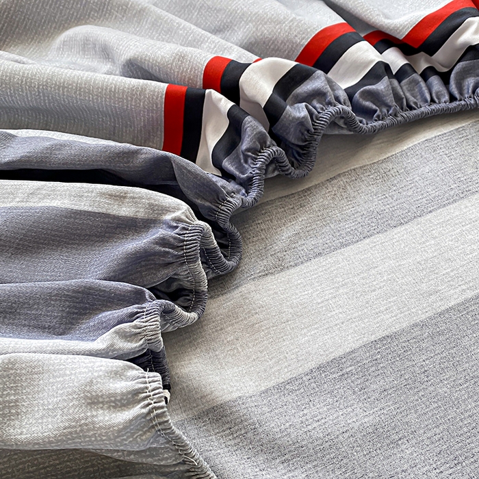 91家纺网 家纺一手货源 找家纺 禧安居 2025新款高支高密活性印染全棉印花床笠全棉床笠单床笠 沐光