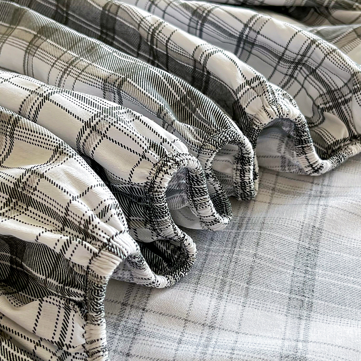 91家纺网 家纺一手货源 找家纺 禧安居 2025新款高支高密活性印染全棉印花床笠全棉床笠单床笠 米乐-蓝