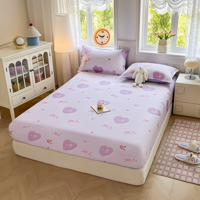 91家纺网 家纺一手货源 找家纺 禧安居 2025新款高支高密活性印染全棉印花床笠全棉床笠单床笠 美杜莎