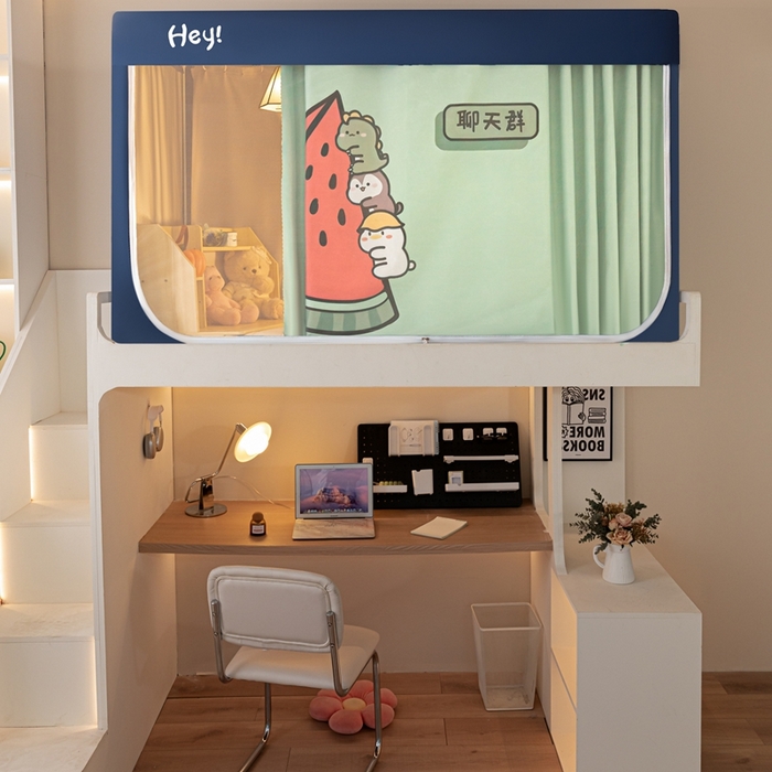 91家纺网 家纺一手货源 找家纺 飞轮海蚊帐 2025新款强遮光防蚊学生蚊帐-XZ-99（靠墙帘选配）聊天群