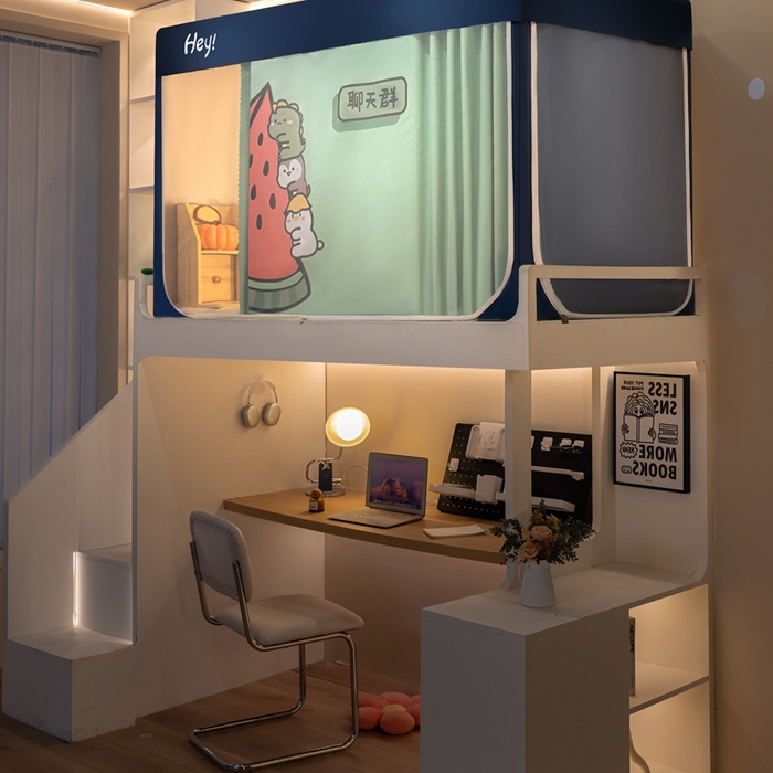 91家纺网 家纺一手货源 找家纺 飞轮海蚊帐 2025新款强遮光防蚊学生蚊帐-XZ-99（靠墙帘选配）聊天群