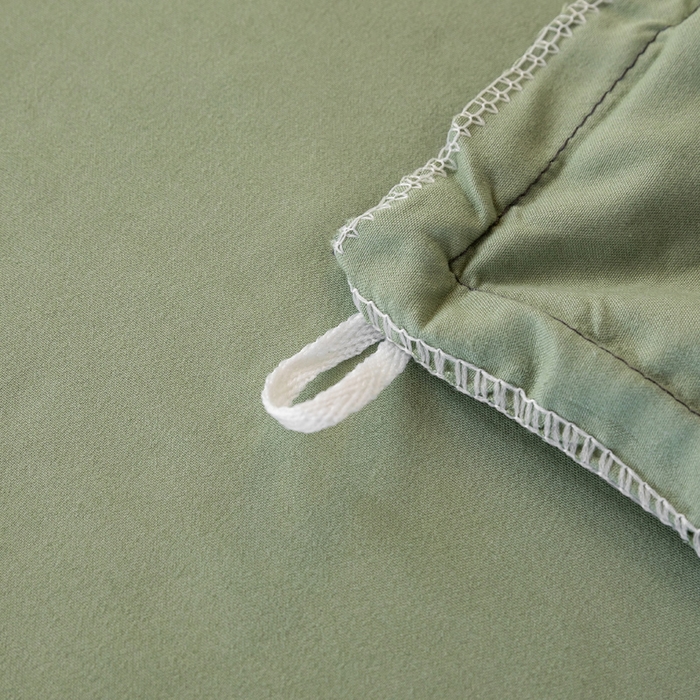 91家纺网 家纺一手货源 找家纺 芷凡家纺 2024新款水洗磨毛纯色双拼学生三件套四件套 深灰+抹茶