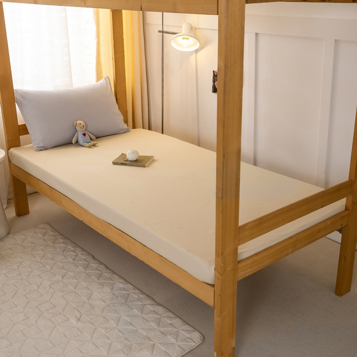 91家纺网 家纺一手货源 找家纺 芷凡家纺 2024新款水洗磨毛纯色双拼学生三件套四件套 卡其+奶茶