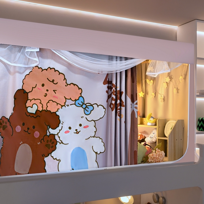 91家纺网 家纺一手货源 找家纺 飞轮海蚊帐 2025新款强遮光防蚊学生蚊帐-XZ-99（靠墙帘选配）生活有趣