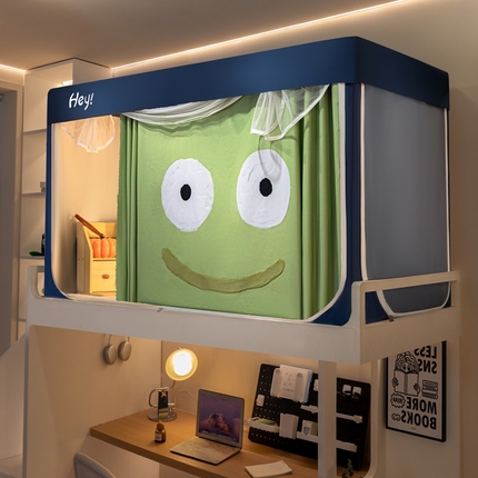 91家纺网 家纺一手货源 找家纺 （总）飞轮海蚊帐 2025新款强遮光防蚊学生蚊帐-XZ-99（靠墙帘选配）