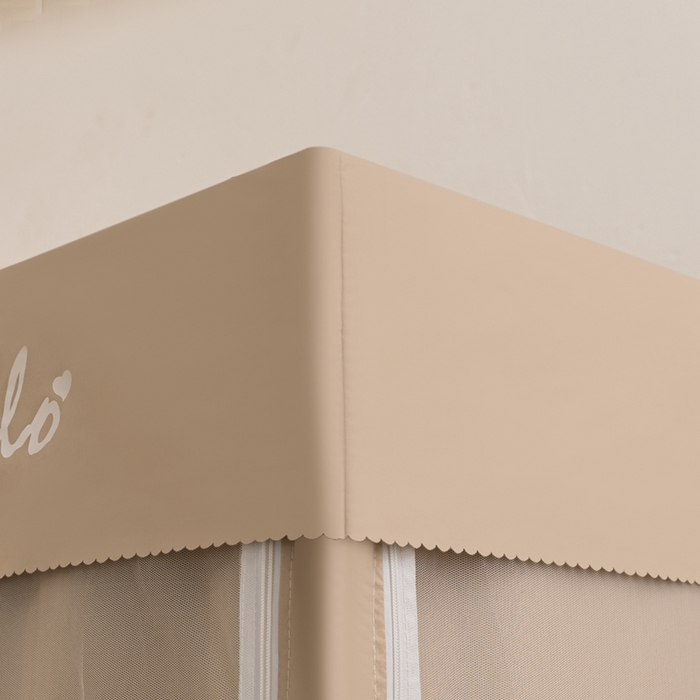 91家纺网 家纺一手货源 找家纺 飞轮海蚊帐 2025新款强遮光防蚊学生蚊帐-XZ-99（靠墙帘选配）香槟