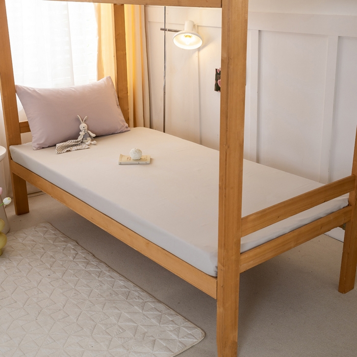 91家纺网 家纺一手货源 找家纺 芷凡家纺 2024新款水洗磨毛纯色双拼学生三件套四件套 玫瑰金+杏色