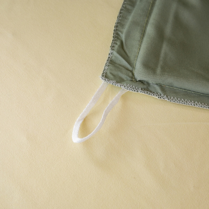 91家纺网 家纺一手货源 找家纺 芷凡家纺 2024新款水洗磨毛纯色双拼学生三件套四件套 抹茶+奶黄