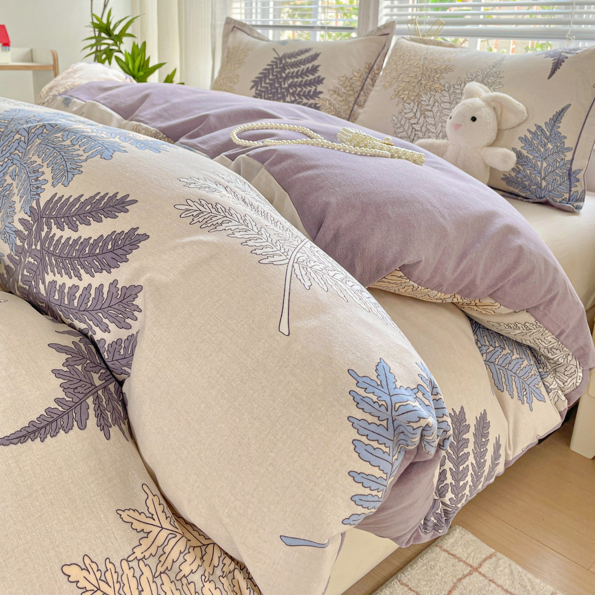 （总）纽缦家纺 2025新款全棉纯棉磨毛印花单被套 被套单件