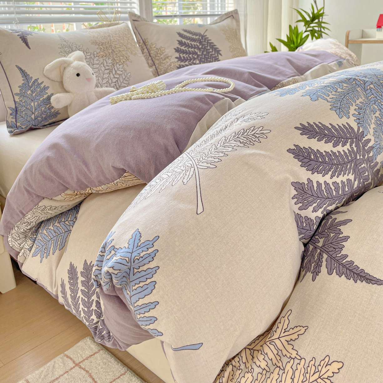 91家纺网 家纺一手货源 找家纺 （总）纽缦家纺 2025新款全棉纯棉磨毛印花单被套 被套单件