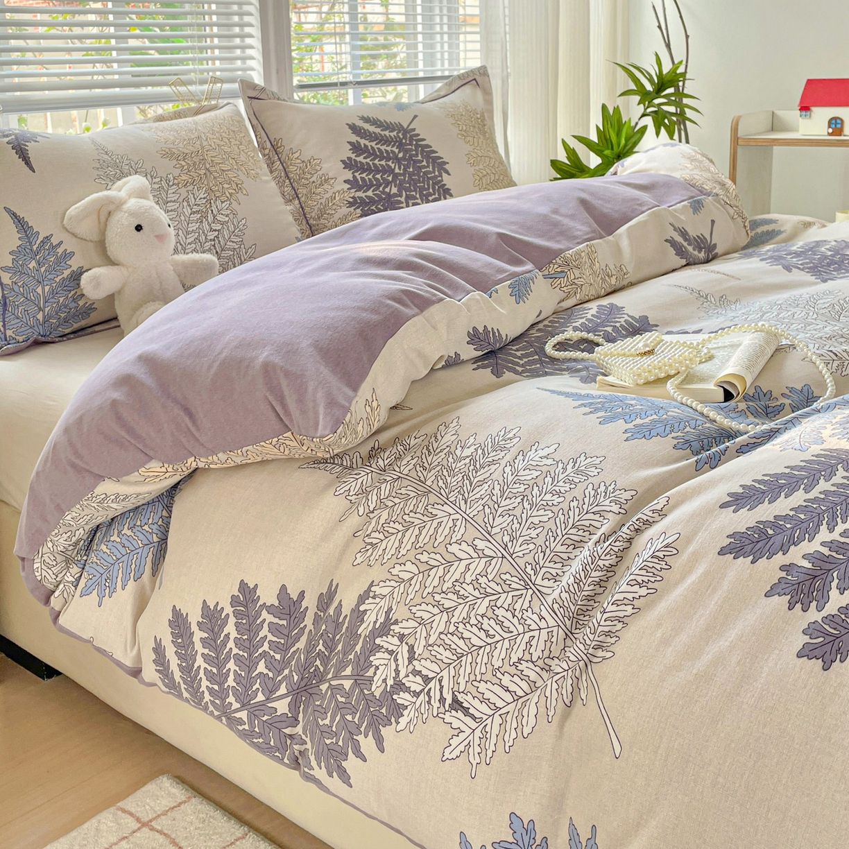 91家纺网 家纺一手货源 找家纺 （总）纽缦家纺 2025新款全棉纯棉磨毛印花单被套 被套单件