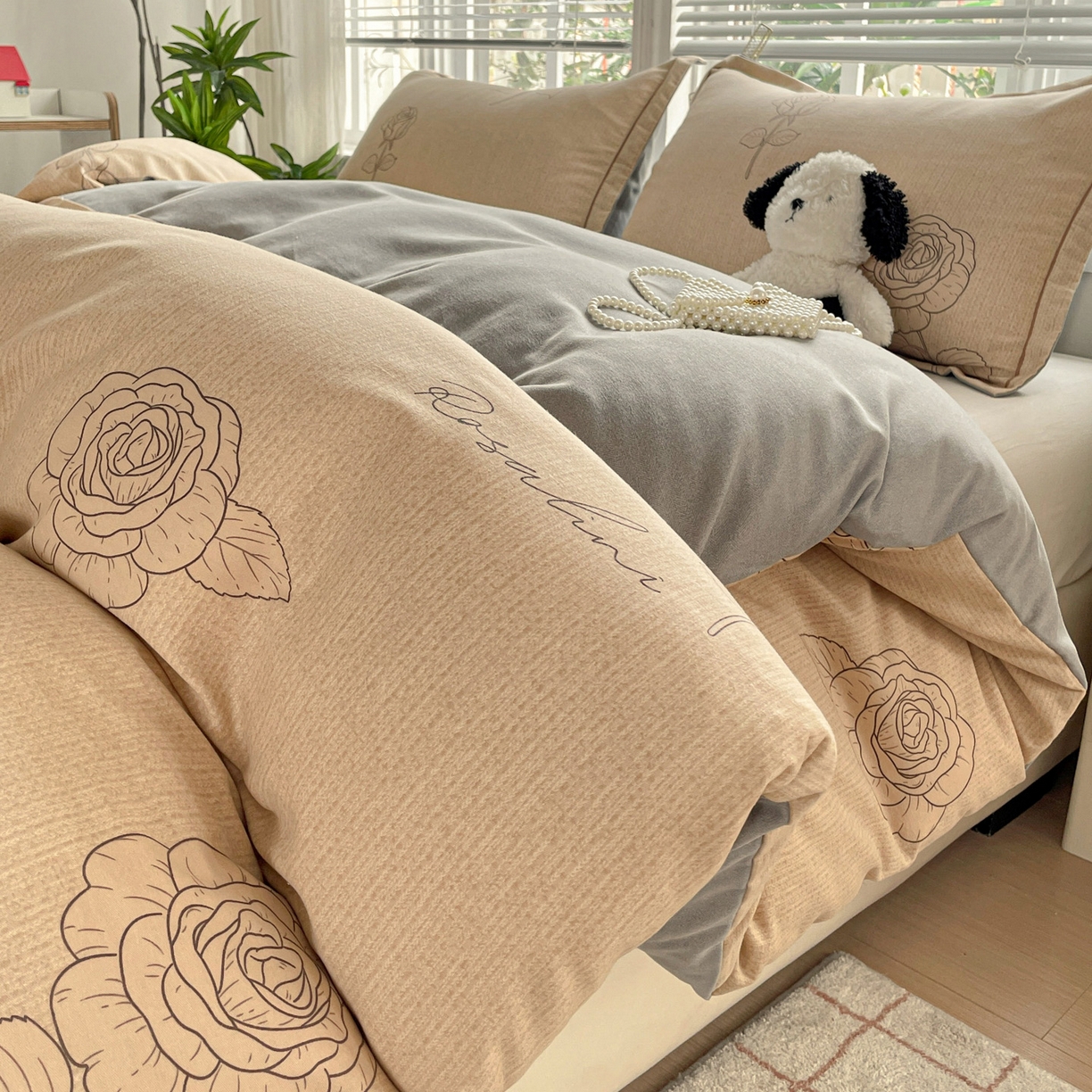 91家纺网 家纺一手货源 找家纺 （总）纽缦家纺 2025新款全棉纯棉磨毛印花单被套 被套单件