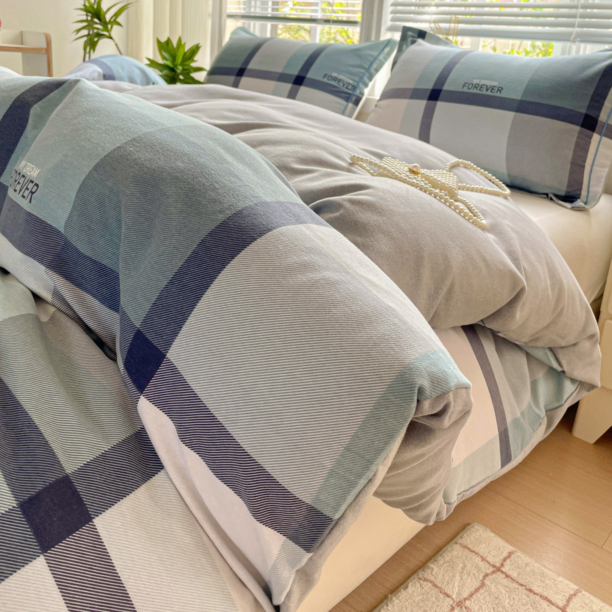 91家纺网 家纺一手货源 找家纺 （总）纽缦家纺 2025新款全棉纯棉磨毛印花单被套 被套单件