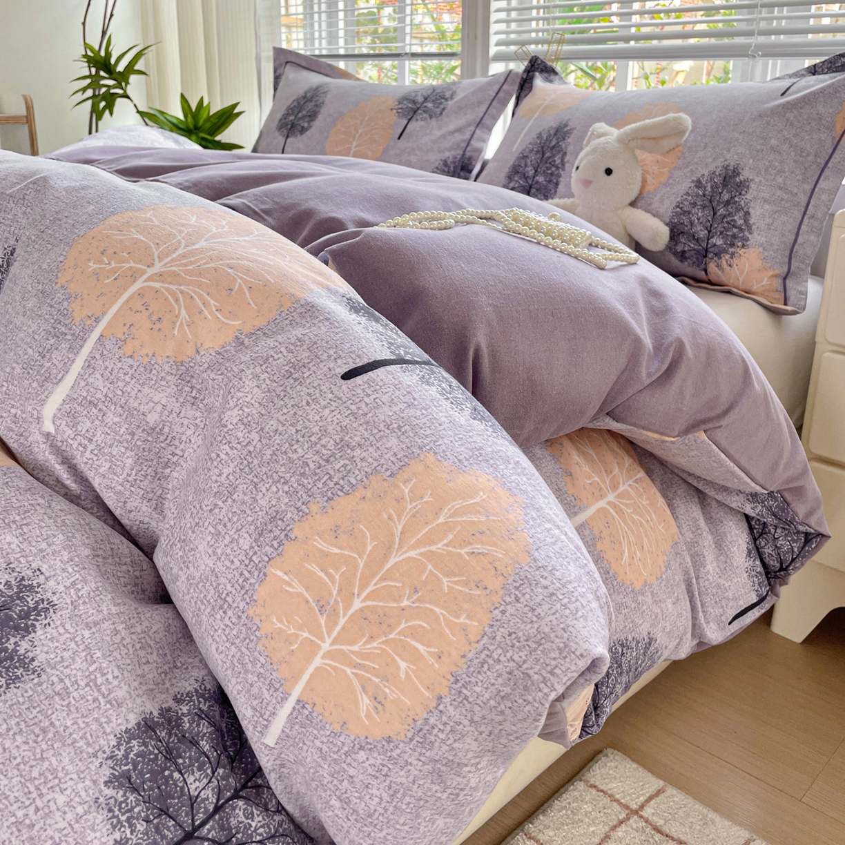 91家纺网 家纺一手货源 找家纺 （总）纽缦家纺 2025新款全棉纯棉磨毛印花单被套 被套单件