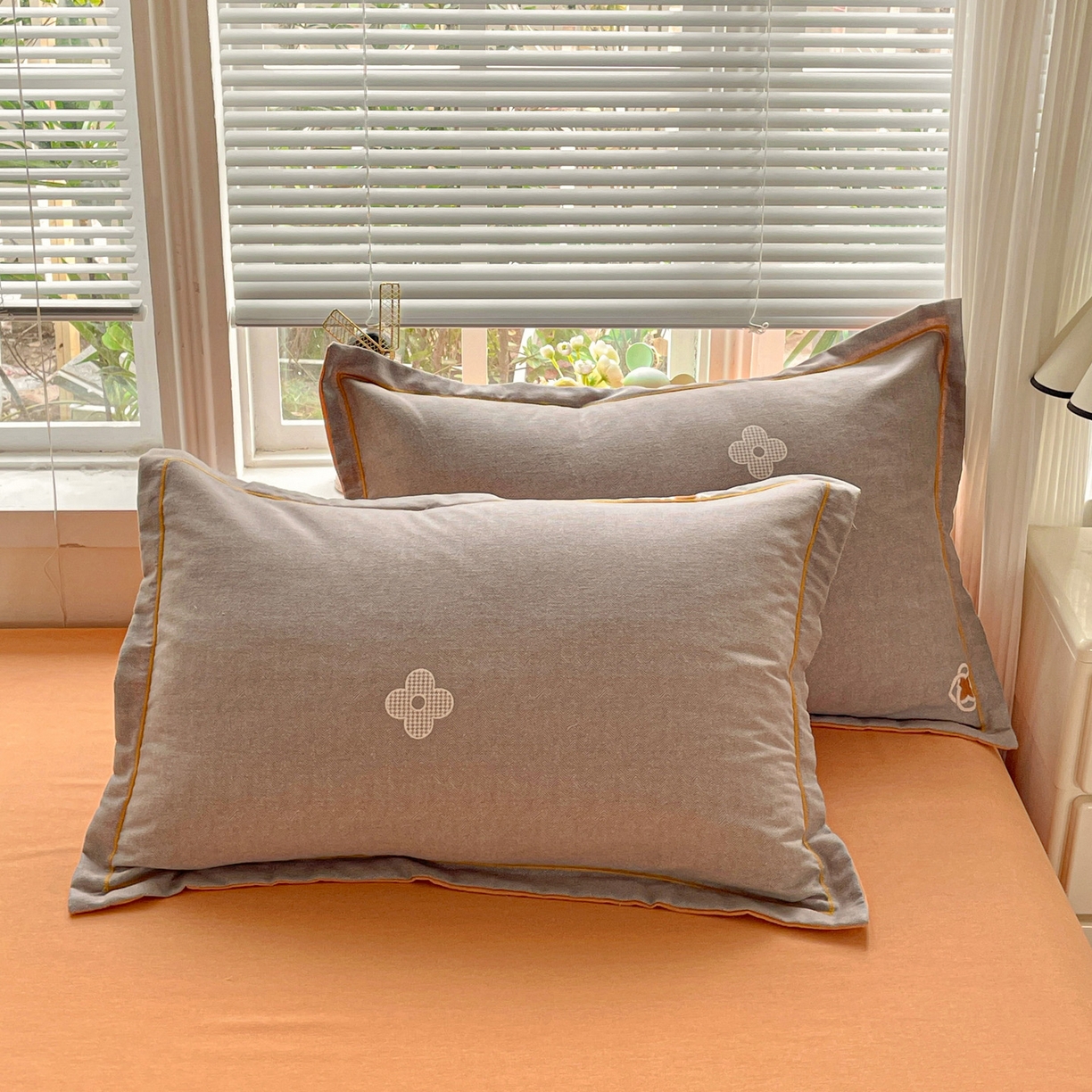 91家纺网 家纺一手货源 找家纺 （总）纽缦家纺 2025新款全棉纯棉磨毛印花单品枕套 枕套单件