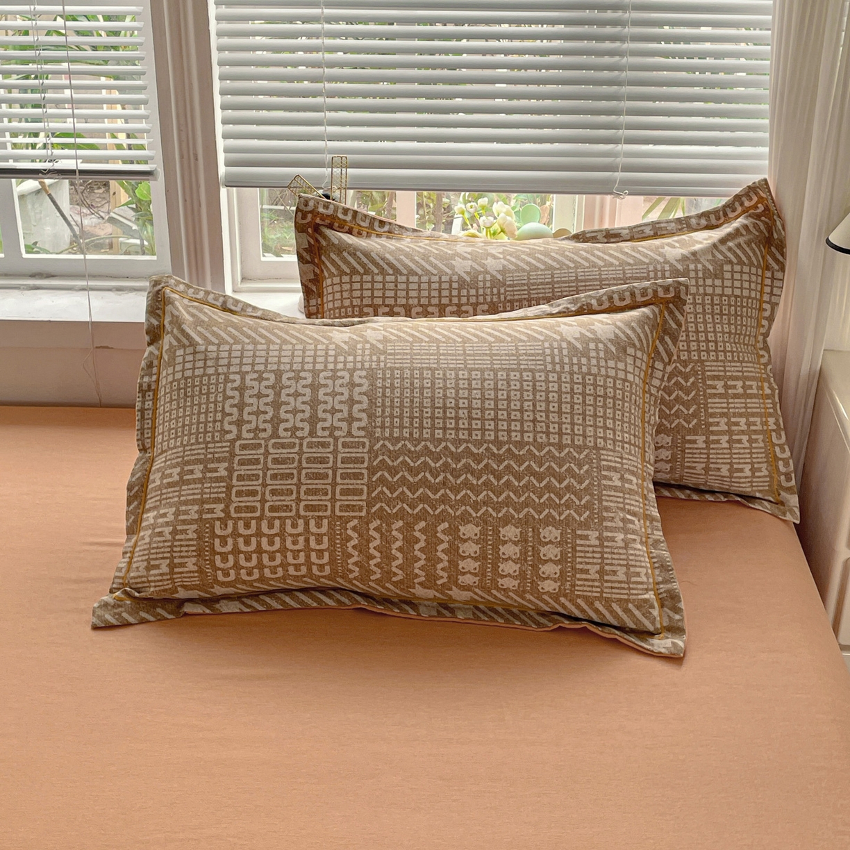 91家纺网 家纺一手货源 找家纺 （总）纽缦家纺 2025新款全棉纯棉磨毛印花单品枕套 枕套单件