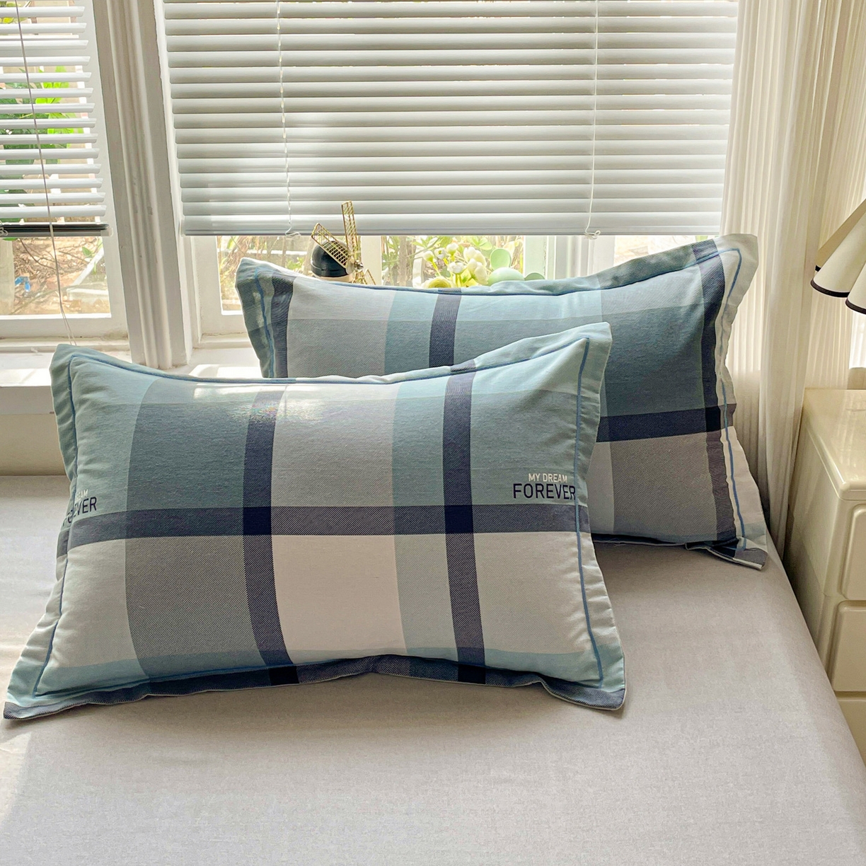 91家纺网 家纺一手货源 找家纺 （总）纽缦家纺 2025新款全棉纯棉磨毛印花单品枕套 枕套单件