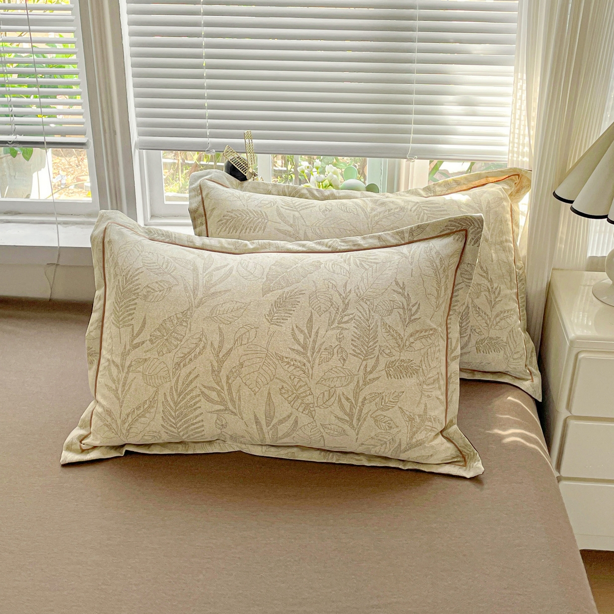 91家纺网 家纺一手货源 找家纺 （总）纽缦家纺 2025新款全棉纯棉磨毛印花单品枕套 枕套单件