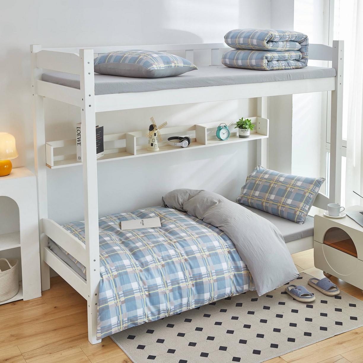 91家纺网 家纺一手货源 找家纺 恒科家纺 2025新款亲肤舒适小清新水洗棉四件套学生三件套-学生款宿舍三件套 品格