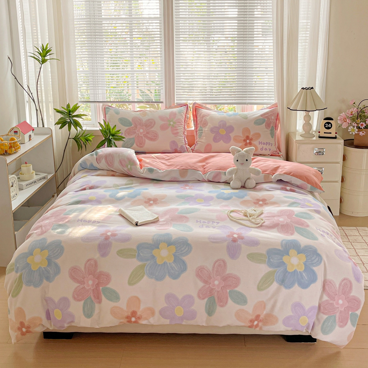 91家纺网 家纺一手货源 找家纺 纽缦家纺 2025新款全棉纯棉磨毛印花单被套 被套单件 洛城时光