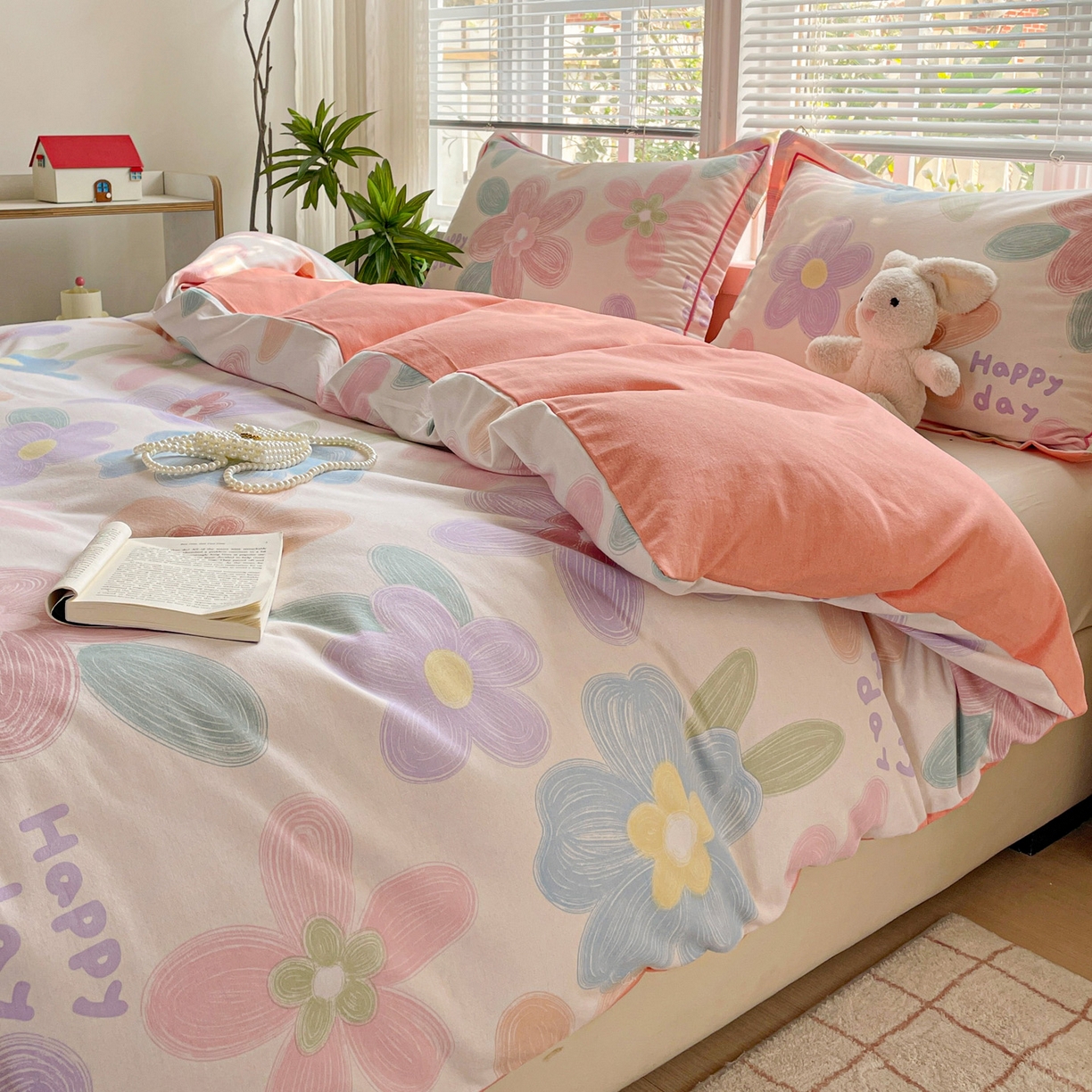 91家纺网 家纺一手货源 找家纺 纽缦家纺 2025新款全棉纯棉磨毛印花单被套 被套单件 洛城时光