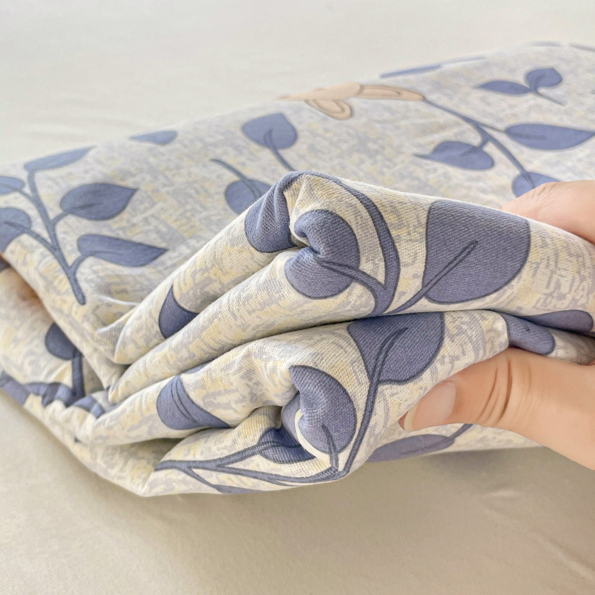 91家纺网 家纺一手货源 找家纺 纽缦家纺 2025新款全棉纯棉磨毛印花单被套 被套单件 童画小兔