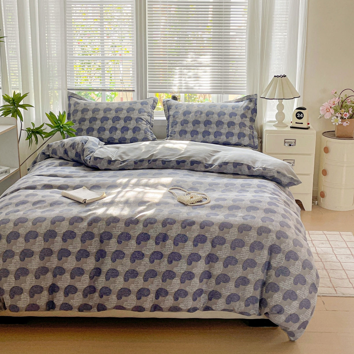 91家纺网 家纺一手货源 找家纺 纽缦家纺 2025新款全棉纯棉磨毛印花单被套 被套单件 心愿