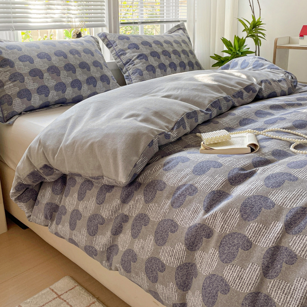 91家纺网 家纺一手货源 找家纺 纽缦家纺 2025新款全棉纯棉磨毛印花单被套 被套单件 心愿