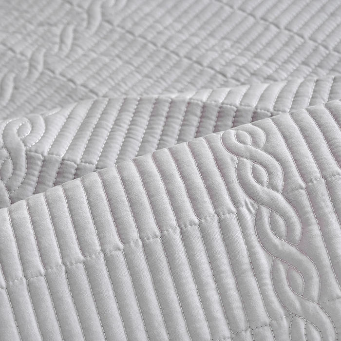 91家纺网 家纺一手货源 找家纺 X猫先生 2025新款全棉学生床盖纯色夹棉床单床护垫少女风撞色-糖果系列 糖果-梧桐灰