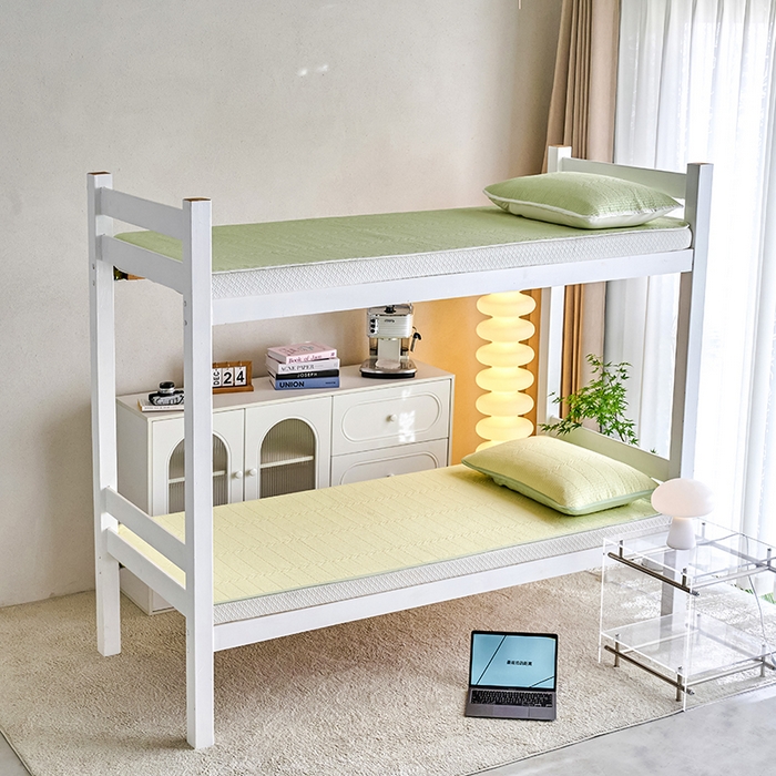 91家纺网 家纺一手货源 找家纺 X猫先生 2025新款全棉学生床盖纯色夹棉床单床护垫少女风撞色-糖果系列 糖果-月光黄