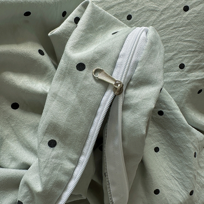 91家纺网 家纺一手货源 找家纺 冕悠家纺 2025新款少女心超柔加厚混搭格子水洗棉单品被套 蓝点+紫格