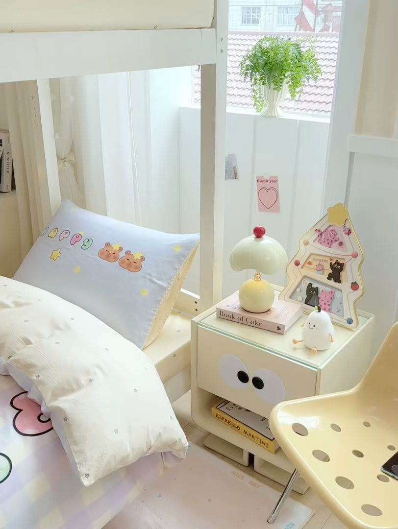 91家纺网 家纺一手货源 找家纺 博雅2025新款卡皮巴拉全棉学生宿舍套件三件套多件套 星星卡皮巴拉