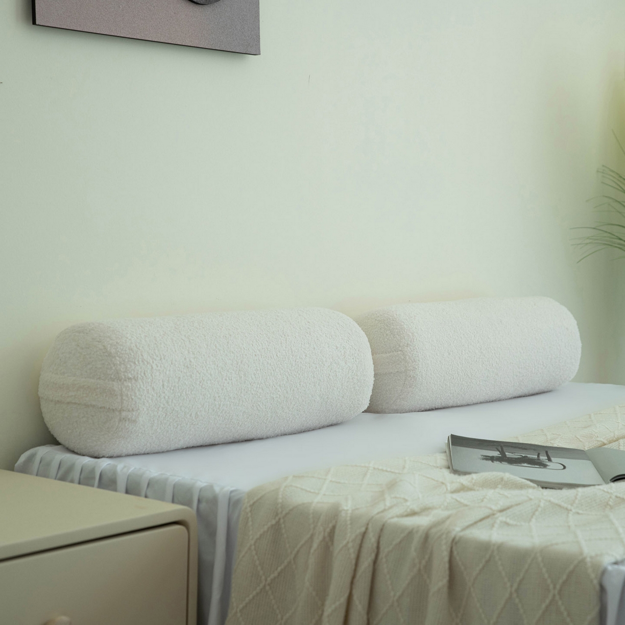 美达人  2025新款泰迪绒靠背 白色